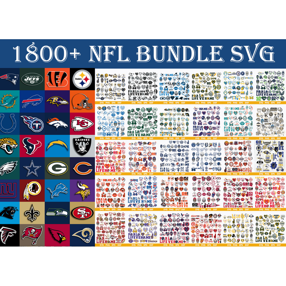 NFL Bundle Svg, 32 Team NFL, NFL Bundle Svg, Sport Svg, Bundle Sport Svg, Mega Bundle Sport NFL, All NFL Teams, Silhouette SVg.jpg