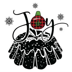 joy black jelly christmas holly berry silhouette svg