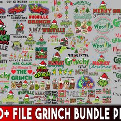 110 file grinch bundle png , mega bundle grinch christmas png , for cricut, silhouette, digital, file cut