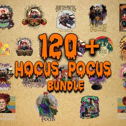 120 file hocus pocus bundle svg dxf eps png, bundle halloween cricut, for cricut, silhouette, digital, file cut