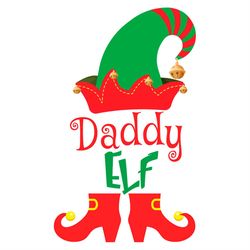 daddy elf svg png, elf svg, daddy svg, elf hat svg
