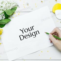 card mockup, spring card mockup, invitation card mockup, flowers card mockup, card mock up, simple card mockup, mockup