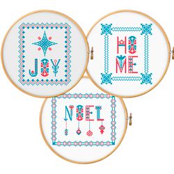 hygge christmas- cross stitch pattern