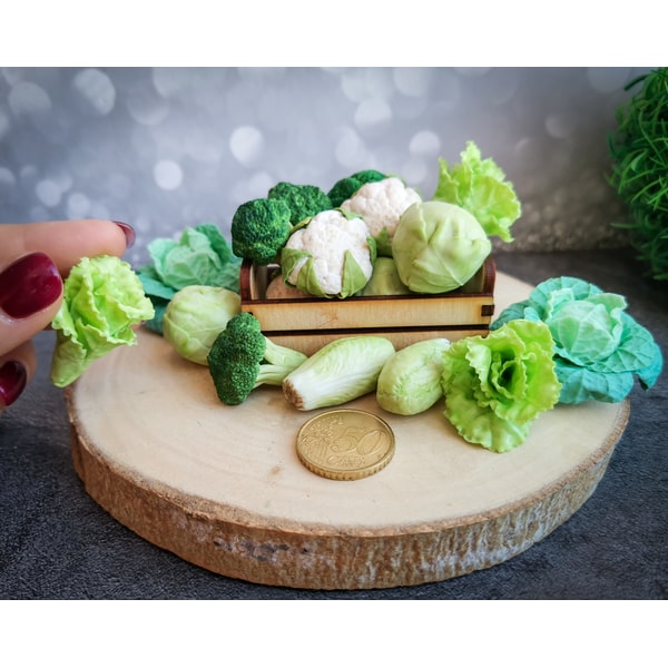 Miniature cabbage: Dollhouse food, miniature food vegetables | Inspire ...