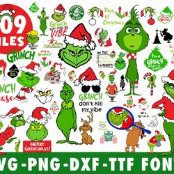 Grinch Bundle Svg, Grinch Svg, Cut files, The Grinch Bundle, Grinch Christmas Svg,  Bundle Svg - Download File