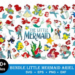 Little Mermaid Ariel Svg Bundle, Little Mermaid Ariel Svg, Mermaid Svg, Ariel, Digital Vector File,Bundle Svg -Download