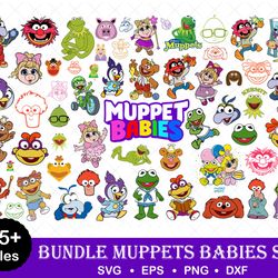 Muppets Babies Svg Bundle, Muppets Babies Svg, Muppets, Cartoon Clipart Files, Digital Vector File, Bundle Svg -Downlo