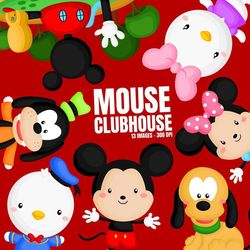 Mickey Characeters and friends png clipart bundle