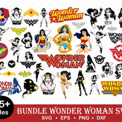 Wonder Woman Svg Bundle, Wonder Woman Svg, Superhero Strong Svg, Layered SVG, Cut Files, Bundle Svg - Downlad