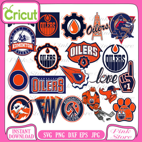 Edmonton Oilers svg, Edmonton Oilers Bundle, Edmonton Oilers - Inspire ...