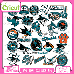 san jose sharks svg, san jose sharks bundle, san jose sharks logo, nhl bundle, nhl logo, nhl svg