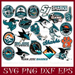 San Jose Sharks svg, San Jose Sharks Bundle, San Jose Sharks logo, nhl Bundle, nhl Logo, nhl svg