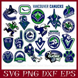 Vancouver Canucks svg, Vancouver Canucks Bundle, Vancouver Canucks logo, nhl Bundle, nhl Logo, nhl svg