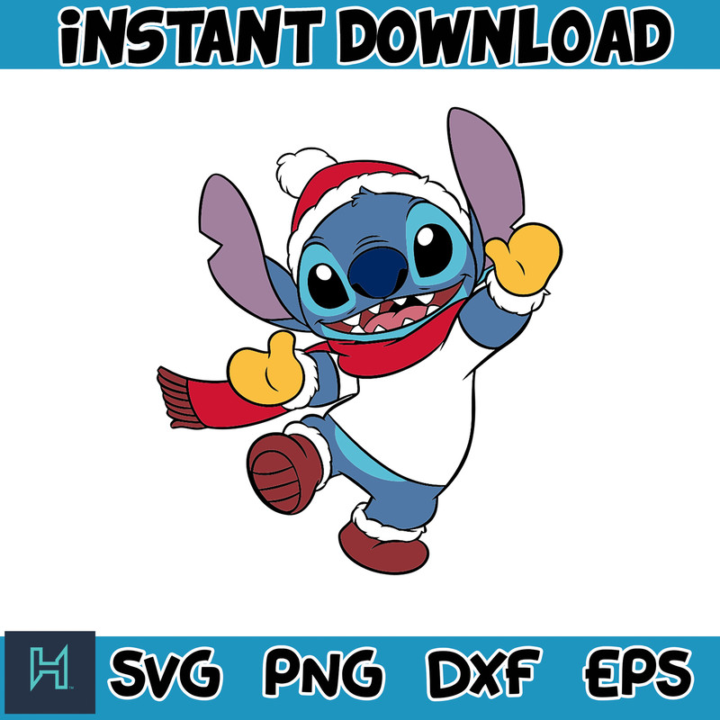Christmas Stitch svg, Chritmas cartoon svg, Stitch Clipart, Christmas bundle svg, cricut svg files (15).jpg