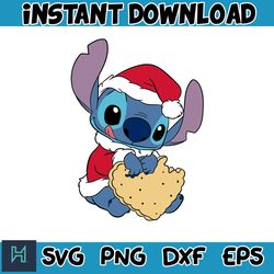 christmas stitch svg, chritmas cartoon svg, stitch clipart, christmas bundle svg, cricut svg files (20)