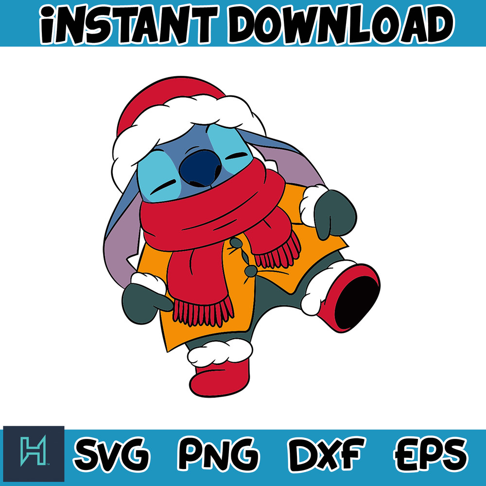 Christmas Stitch svg, Chritmas cartoon svg, Stitch Clipart, Christmas bundle svg, cricut svg files (3).jpg