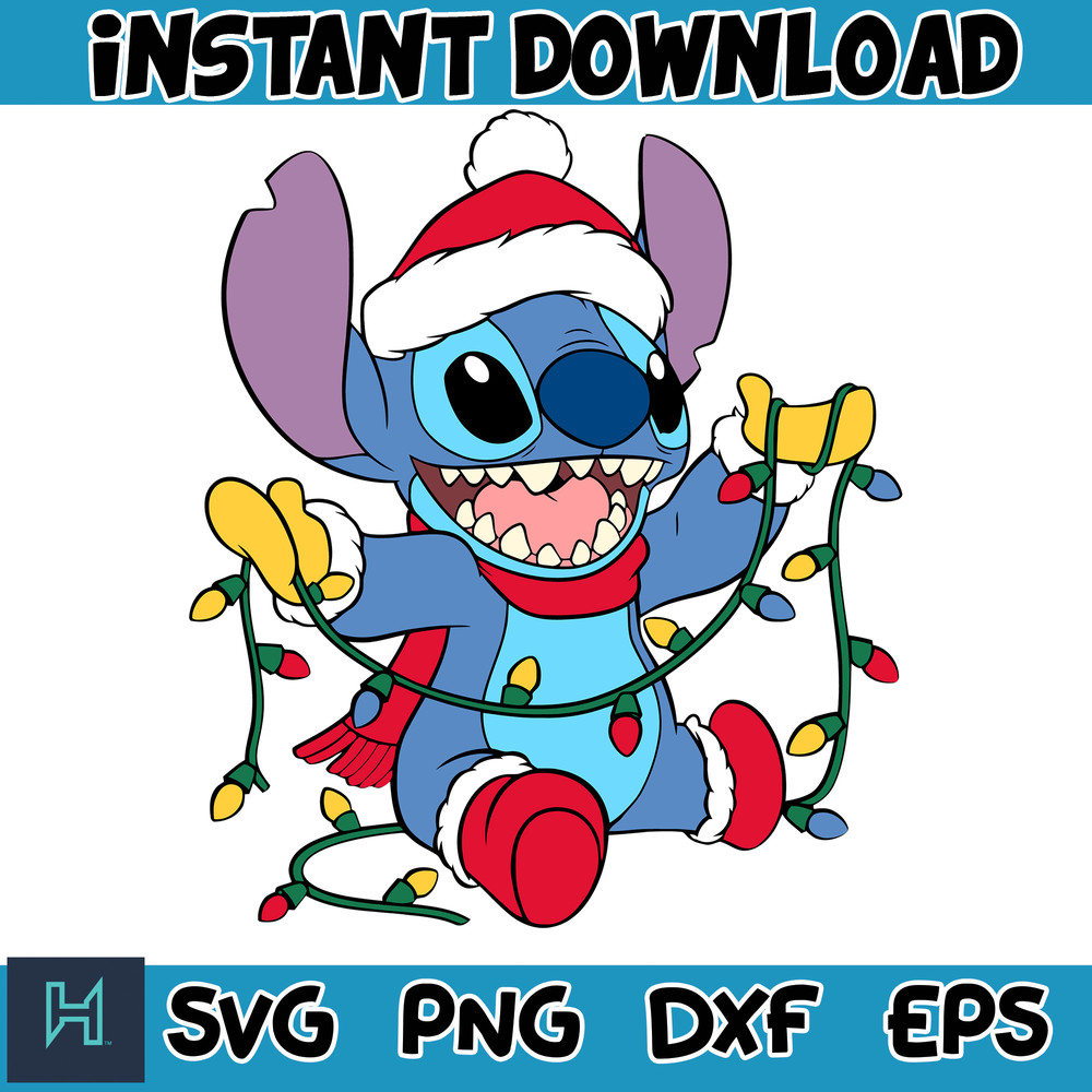 Christmas Stitch svg, Chritmas cartoon svg, Stitch Clipart, Christmas bundle svg, cricut svg files (31).jpg