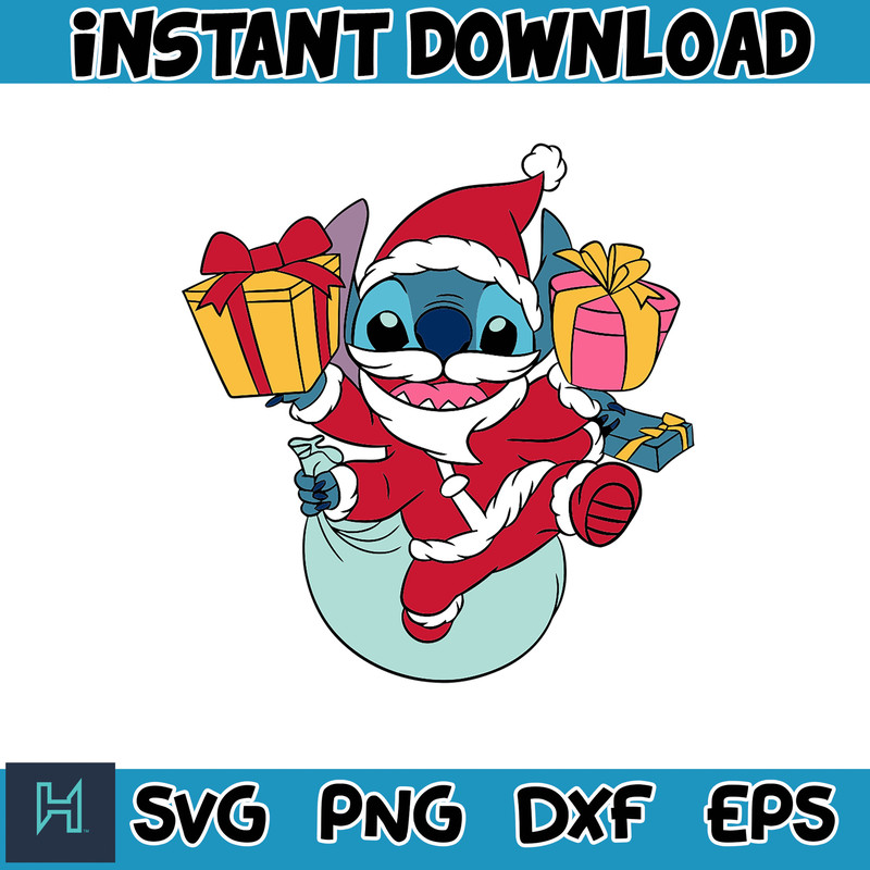 Christmas Stitch svg, Chritmas cartoon svg, Stitch Clipart, Christmas bundle svg, cricut svg files (9).jpg