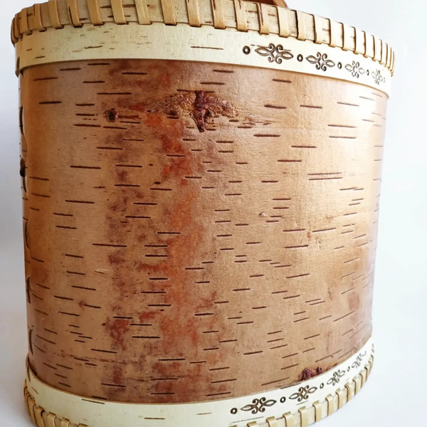 Birch bark box
