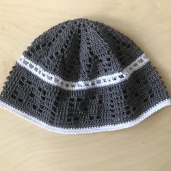 Adults crochet summer beanie hat