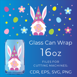 Easter Gnome | Libbey Can Glass Design SVG