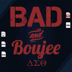 bad and boujee, delta sigma theta 1913 svg, delta sigma theta, sorority flag, sorority gifts, sorority sticker, sorority