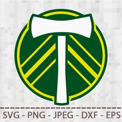 portland timbers logo svg png jpeg  dxf digital cut vector files for silhouette studio cricut design