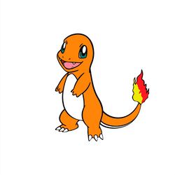 cute pokemon hitokage cartoon movie svg png