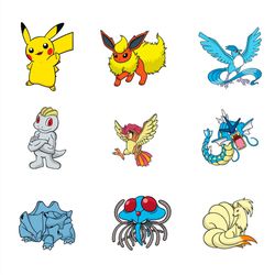 pokemon cartoon movie characters cute bundle svg png