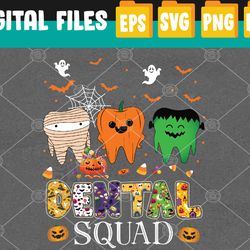 funny dental spooky squad costume denstist halloween svg, eps, png, dxf, digital download