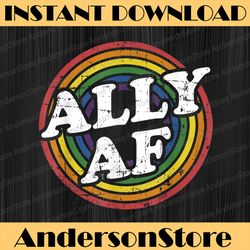 ally af rainbow flag for lgbt pride month support lgbt month png sublimation design