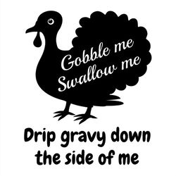 Black Turkey And Thanksgiving Quote SVG PNG