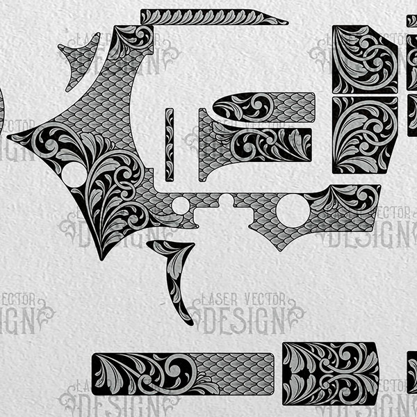 VECTOR DESIGN Colt Python 357 magnum 4,25 inch Scrolls and snake scales 2.jpg