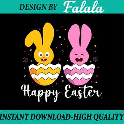 happy easter svg, happy easter sublimation design, bunny svg, chick png, easter png, digital download