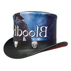 bloodbone hunter leather top hat