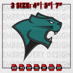 Chicago State Cougars Embroidery files, NCAA D1 teams Embroidery Designs, Machine Embroidery Pattern