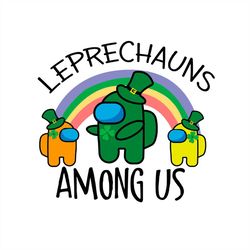 among us leprechauns green shamrock svg png