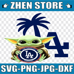 baby yoda with la dodgers baseball ,  baby yoda mlb png, mlb png, sublimation ready, png files for sublimation,printing
