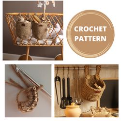 Crochet Basket Pattern | Crochet hanging basket pattern | Storage basket | Nursery decor |  Crochet Basket DIY | Hygge