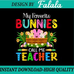my favorite bunnies call me teacher png, teaching easter day png, easter png, digital download