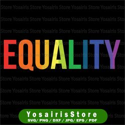 pride svg, equality pride inclusion rainbow retro stacked words, lgbtq pride bipoc trans, cut file, laser file