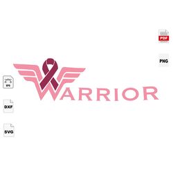 wonder warrior, wonder woman, breast cancer svg, cancer awareness, cancer svg, cancer ribbon svg, breast cancer ribbon,