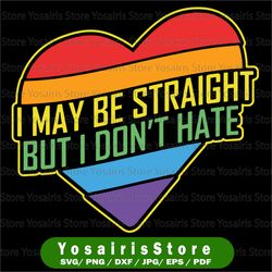 straight but i don't hate svg / pride svg / lgbtq svg / gay pride svg / rainbow svg / svg files for cricut / silhouette