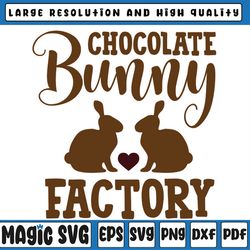 chocolate bunny factory easter svg easter bunny svg bunny head svg bunny svg  png, easter bunny, digital download