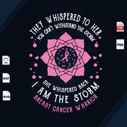 im a storm, breast cancer svg, cancer awareness, black girl svg, cancer ribbon svg, breast cancer ribbon, breast cancer