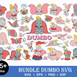 dumbo svg bundle, dumbo svg, dumbo png, dumbo clipart, elephant svg, cartoon svg