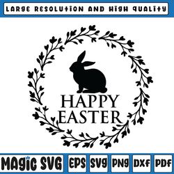 happy easter svg, easter cut file for cricut, silhouette, cameo scan , easter bunny, digital download