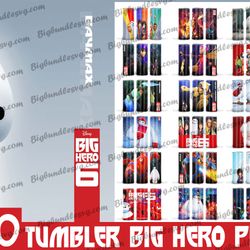 40 Big Hero 6 Tumbler Bundle Png, Big Hero 6 20 oz Skinny Tumbler Png Big Hero 6 Tumler Wrap Png, Tumbler Design