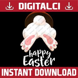 happy easter bunny rabbit eggs easter day png, happy easter day sublimation design