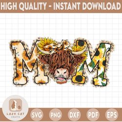 Cow Leopard Sunflower Mom Mothers Day Png Sublimation Design, Western Mom Png, Western Design Png, Sunflower Mom Png, Mo